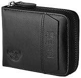 Admetus Cowhide Leather zipper credit card ID Wallet Father Man Friend gifts 3