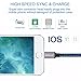 ANTAOLE Phone Charger Fast Charging Cord 3Pack 6FT High Speed Data Sync Transfer USB Cable Compatible with Phone XS MAX/XR/X/8/7/Plus/6S/6/SE/5S/5C/Mini/Air/Pro and More(Blue)