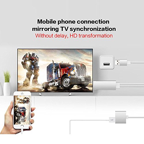 image for 2018 Upgrade Version OXOQO Lightning to HDMI Cable, Digital AV Adaptor