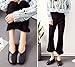 Kunsto Women's Genuine Leather Comfort Glove Shoes Ballet Flat US Size 7.5 Black
