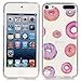 UCLL iPod Touch 6 Case ,iPod Touch 5 Case Donut Flower Design Slim Soft TPU Bumper Protective Durable Shockproof Case For Ipod Touch 5/Touch 6 (Donut)