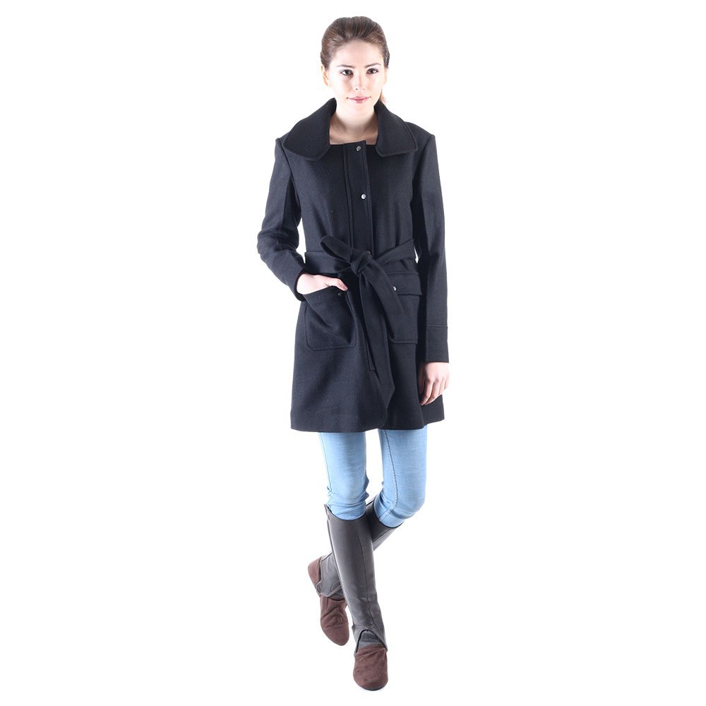 owncraft black wool coat for women