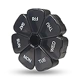 Weekly 7 Day Large Pill Organizer, Travel Pill