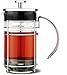 GROSCHE MADRID French Press - Premium Coffee and Tea Maker - 1.0L - 34oz - Borosilicate Glass Beaker - Dual Filter System For Rich Brew - Versatile Brewing | Stainless Steel Filter