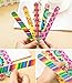 10 PCS Colorful Printing Style Professional Double Sided Nail Files Emery Board Grit Gel Cosmetic Manicure Pedicure