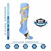 NEWZILL Medical Compression Socks for Women & Men Circulation 20-30 mmHg, Best for Running Athletic Hiking Travel Flight Nurses (Carolina Blue S/M)