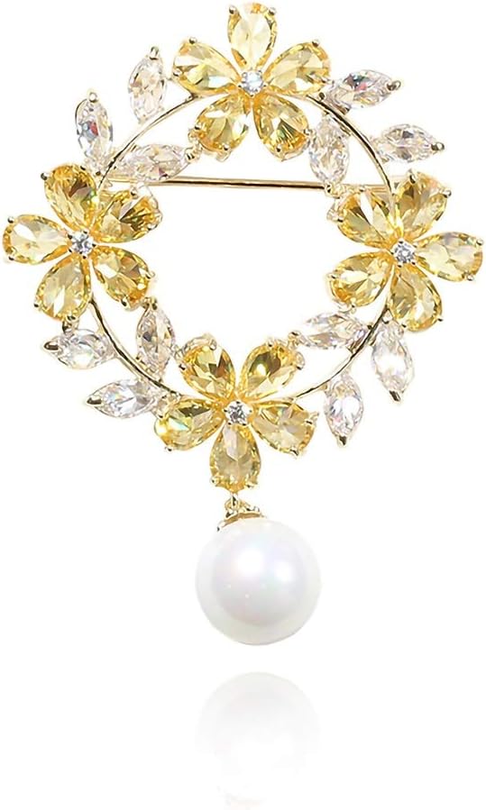 BaiXing Corona de Europa y América broche de Navidad con incrustaciones