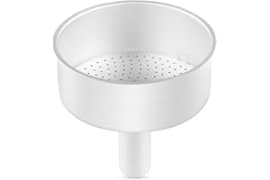 wedrink Moka Pot Funnel Filter Replacement for Aluminium Espresso Maker, Filter Basket for Stovetop Espresso Maker(3 Cup)