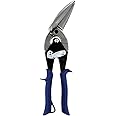 MIDWEST Power Cutters Long Cut Snip - Straight Cut Offset Tin Cutting Shears with Forged Blade & KUSH'N-POWER Comfort Grips - MWT-6516
