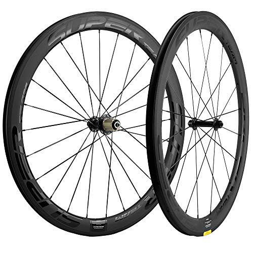 SUPERTEAM 50/25mm UCI 承認済み ホイール 700c カーボン ーホイールセットクリンチャ UD マット (ブラック)