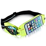 Causalyg Adjustable Running Belt Waist Pack for iPhone 7,7 Plus,6s,6s Plus,6,6 Plus, Samsung Galaxy J7 S5 S6 S7 S8, Edge - Touchscreen Compatible - Waterproof Sweat-Proof Reflective Workout Belt