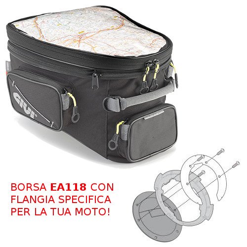Givi EA131 Borsa Serbatoio Tanklock Espandibile 26L Con Flangia BF17 Per BMW R 1250 GS Adventure 2021