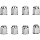 8Pcs Lug Nuts with Adapter for hightall 19.5&ldquo; 10 Lug Wheel Simulator,Fits 2005-2021 F450/F550
