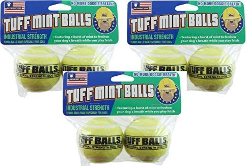 PetSport Tuff Mint Balls, 6 Balls (3 Packs Containing 2 Balls Each)