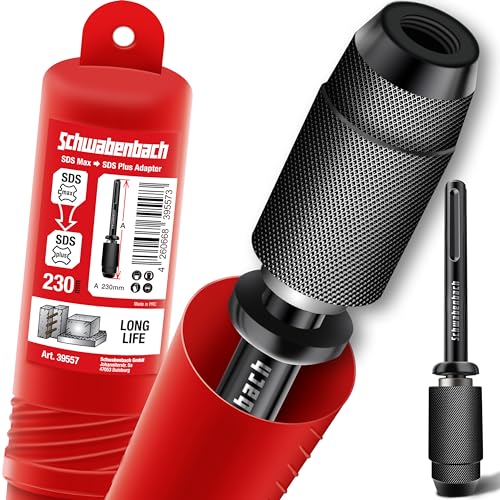 SCHWABENBACH ® SDS Plus to Max Adapter - Quick Chuck Conversion Tool for All SDS Drill Bits