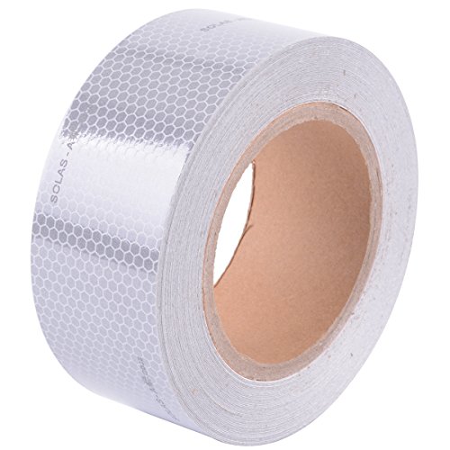 SOLAS Reflective Tape Sliver 2" x 75' Safety Warning tape for boats, rafts, life jackets - Thumbnail 7