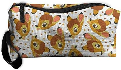 Cosmetic Bags Brush Pouch Sika Deer Portable Makeup Bag Zipper Wallet Hangbag