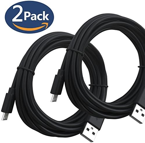 PS4 Controller Charging Cable, 10ft Micro USB Data Sync Charger Cord for Sony Playstation 4 Dualshock 4 Xbox one PS4 Slim/Pro, Samsung galaxy s3/s4 Vivo,Moto G4/G5 Plus 10feet 2Pack
