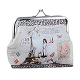 Mikey Store Womens Small Wallet Card Holder Coin Purse Clutch Handbag (White 3)