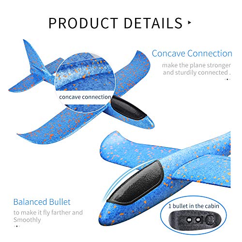 image for Lucky Doug Airplane Toys, 3 Packs 16.5