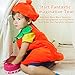 BSTAOFY Halloween Pumpkin Costume Suit Orange Patch Cutie Unisex Party Costume Set for Toddler Kids Boys Girls Children Fancy Dress Up 3-4year