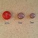 Multicolored rainbow glitter wood stud earrings 10mm