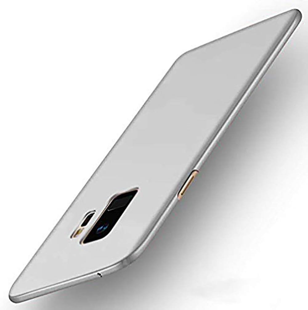 Anyos Galaxy S9 S9Plus Case, Slim Fit Matte Finish Minimalist Cover for Samsung GalaxyS9 S9Plus (Galaxy S9, Silver)