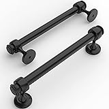 Amerdeco 10 Pack Matte Black Cabinet Pulls 5 Inch