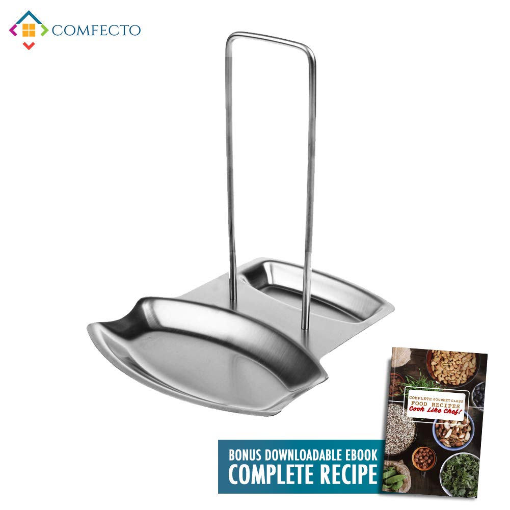 Best Spoon Pot Lid Shelf Cooking Storage Kitchen Decor Tool Stand Holder