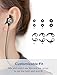 Novu Anodized Aluminum Wireless Bluetooth Headphones (10 hrs) - Earbuds / Headset Optimized for Running with Passive Noise Cancelling Built-in Microphone, Perfect as Workout Headphones (E1)