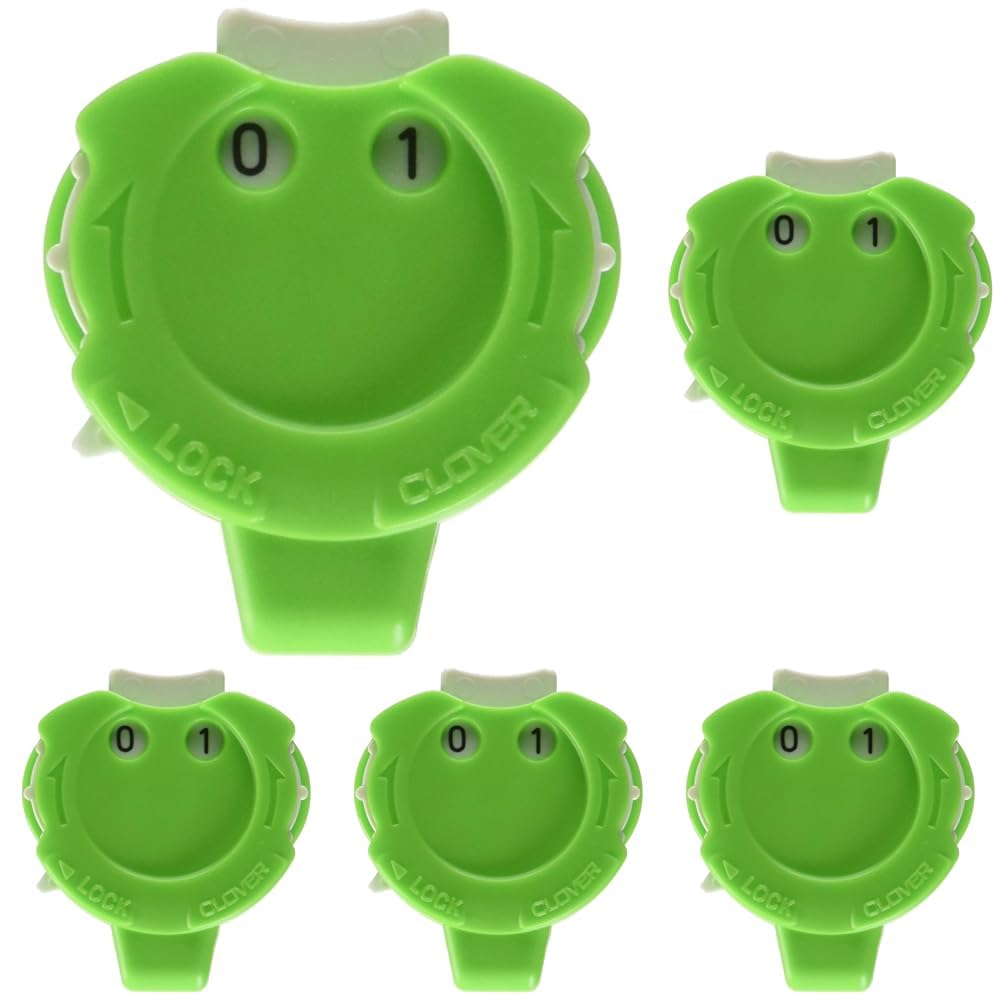 clover 3118 Knitting Counter Kacha Mini, 1, Green (Pack of 5)