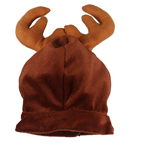 Jocestyle Holiday Antler Headband Pet Dog Cat Hat Puppy Christmas Holiday Cosplay Costume Coffee - Image 3