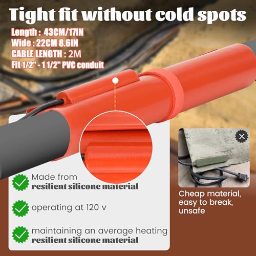 Fengind PVC Heating Blanket Bender For 1/2" To 11/2" PVC Conduit, 120V