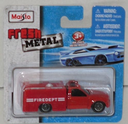 Maisto Fresh Metal 1:64 Die Cast Red Fire Department Utility Truck