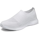 TIOSEBON Women's Athletic Walking Shoes Slip On Casual Mesh-Comfortable Tennis Workout Sneakers