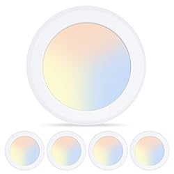 ECOELER 3CCT LED Disk Light, 6inch Dimmable LED