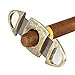 CIGARISM Copper Flower Carving Vintage 2 Blades Cigar Cutter (Bronze)