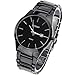 Readeel Black Case, Silver Hands, Round Bezel, Black Band Men Watch