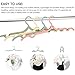 16 pcs Travel Hangers Portable Collapsible Clothes Hangers Folding Hangers Travel Laundry Accessories Space Saving for Clothes(16 pcs with 6 Clips)