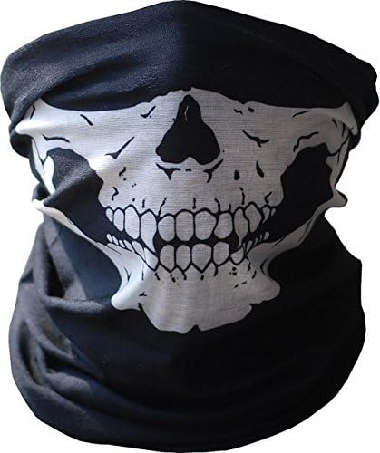 Cycling ® Skull Skeleton Face Mask with Fangs Tube Bandana Balaclava Snowboard Moto X Face Protection Harley Davidson Snowboard Ski Mask Multi Function Tactical Seamless