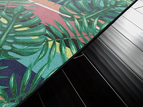 Brumlow Mills Malibu Stripes Tropical Area Rug, 5'x8'