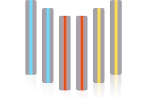 Aruicheng Guided Reading Strips Overlay Hightlight Bookmarks Reading Trackers Reading Tools Helps with Dyslexia for Students and Teacher Teaching 6 Pieces