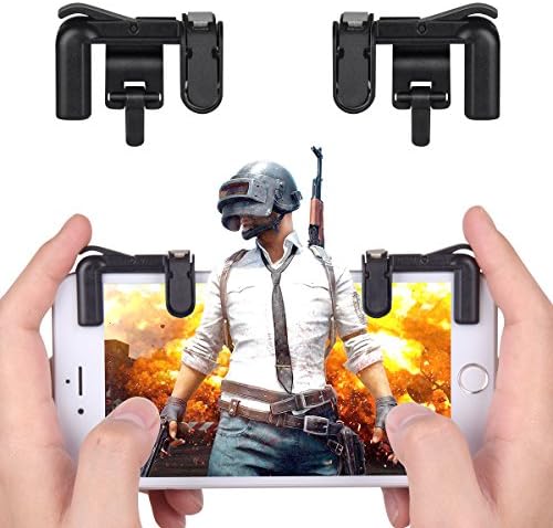 Hotusi 1 Pair Mobile Game Controller, Sensitive Shoot and Aim Buttons L1&amp;R1 for PUBG/Fortnite/Rules of Survial, Cell Phone Gams of Survial, Cell Phone Game Controller for IOS Android