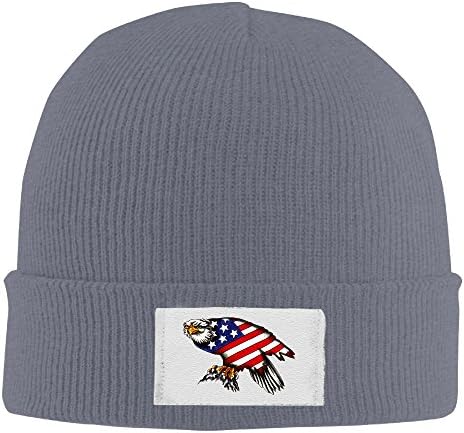 Unisex Cute Soft Crazy Warm American Eagle American Flag Designs Caps Stocking Hats Winter Crochet Beanie