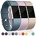 Maledan Bands Replacement Compatible with Fitbit Charge 2, 3-Pack, Large Slate Blue/Lavender/Beige
