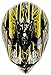 Adult Offroad Helmet Goggles Gloves Gear Combo Yellow Splatter (Medium)