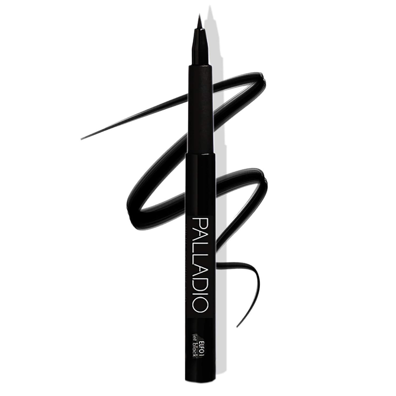 Palladio Felt-Tip Eyeliner Ultra Fine Liner, Creates Thin Precise Lines, Quick Drying, Waterproof, Rich Pigment, Long Lasting Application, Mess Free, Smooth, All Day Wear, Intense Jet Black Color