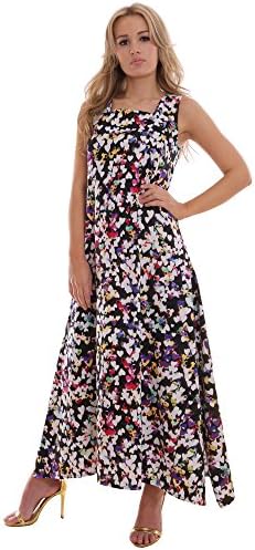 Ladies Elegant Long Dress Summer Wedding Party Maxi by MontyQ UK US14