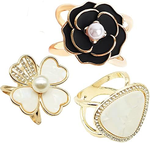 Amazon.com: Bridal Synthetic Pearl Floral Brooch (Light  display picture 3