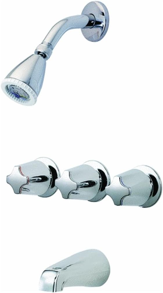 Pfister Bedford 3 Handle Tub Shower Faucet With Metal Verve Knob